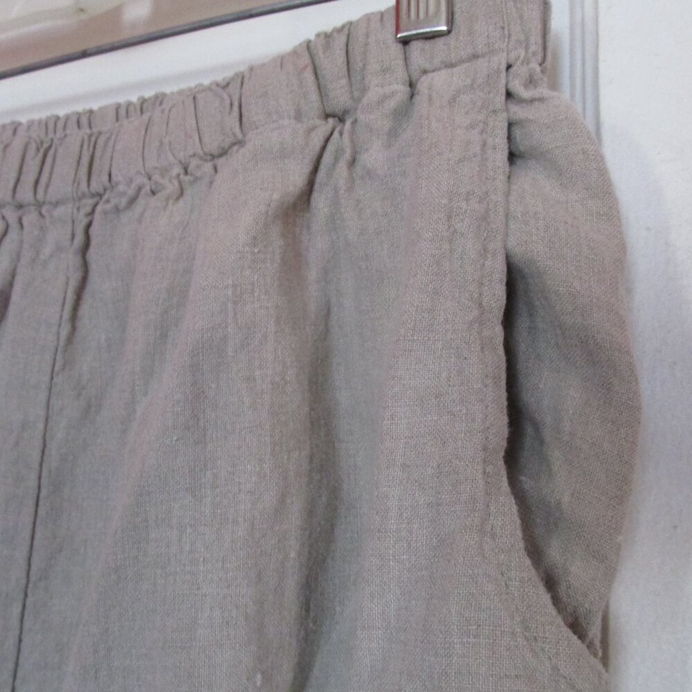 Flax by Jeanne Engelhart Linen Pull On Pants - Picture 2 of 3